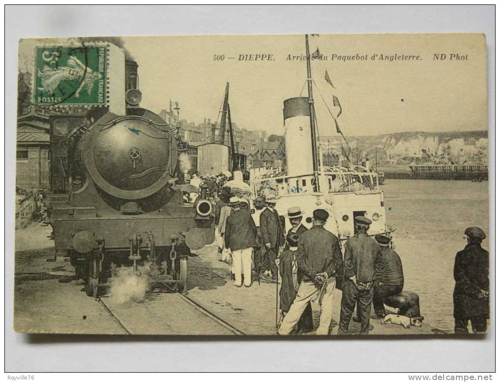 Dieppe, Arrivée Du Paquebot D'Angleterre. Bon état. - Dieppe