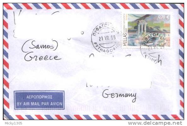 Griechenland / Greece - Umschlag Echt Gelaufen / Cover Used (091) - Briefe U. Dokumente