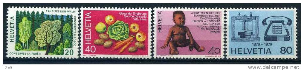 1976 Svizzera, Propaganda , Serie Completa Nuova (**) - Unused Stamps