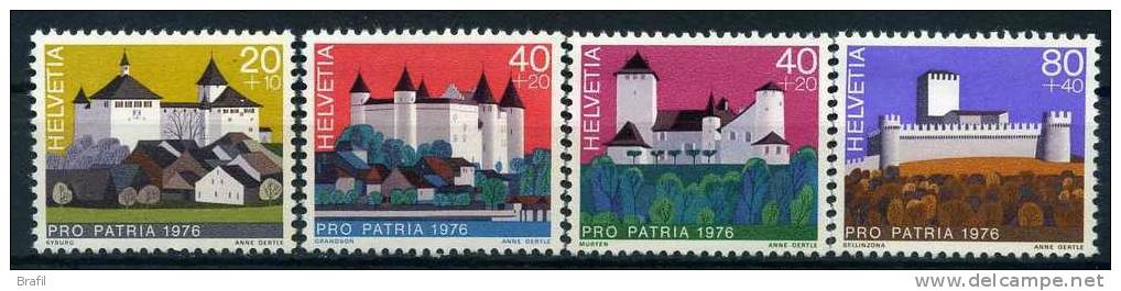 1976 Svizzera, Pro Patria , Serie Completa Nuova (**) - Unused Stamps