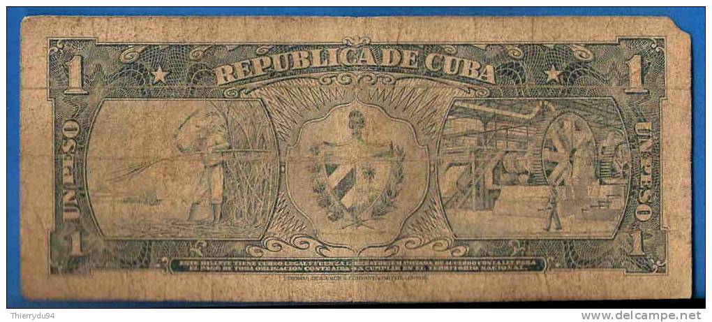 Cuba 1 Peso 1956 Que Prix + Port Caraibe Caribe Pesos Centavos Centavo Paypal Bitcoin OK! - Kuba