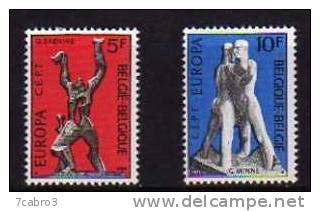 BELGIQUE Europa 1974 Y&T N° 1707 - 1708 Neufs Sans Trace De Charnière Luxe ** - Nuevos