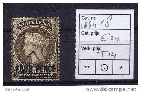 St Helena Michel  Nr 18 Used - Saint Helena Island