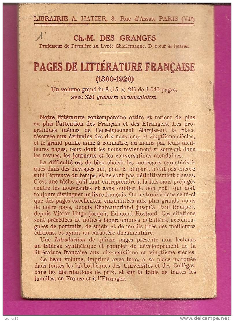 LES CLASSIQUES POUR TOUS   -   ** L´ AVARE  De MOLIERE **   -   Editeur A. HATIERde Paris   N° 4 - French Authors