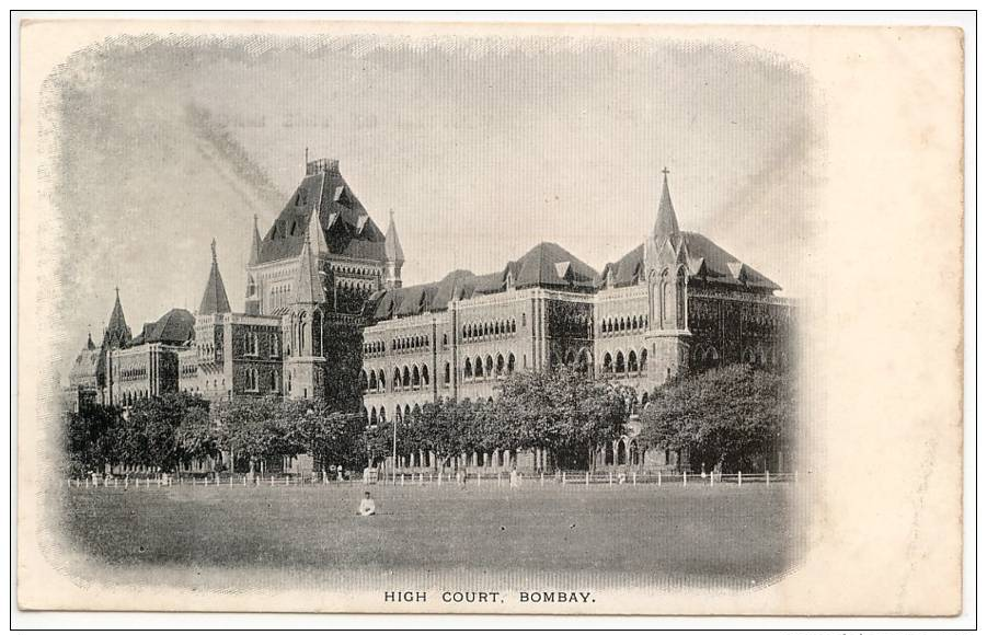 Vintage Postcard, High Court, Bombay, India - India