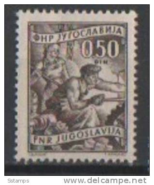 1950YU-MH-628 JUGOSLAVIJA JUGOSLAWIEN INDUSTRIA  NEVER HINGED - Unused Stamps