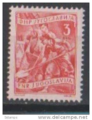 1950YU-MH-631 JUGOSLAVIJA JUGOSLAWIEN INDUSTRIA  NEVER HINGED - Unused Stamps
