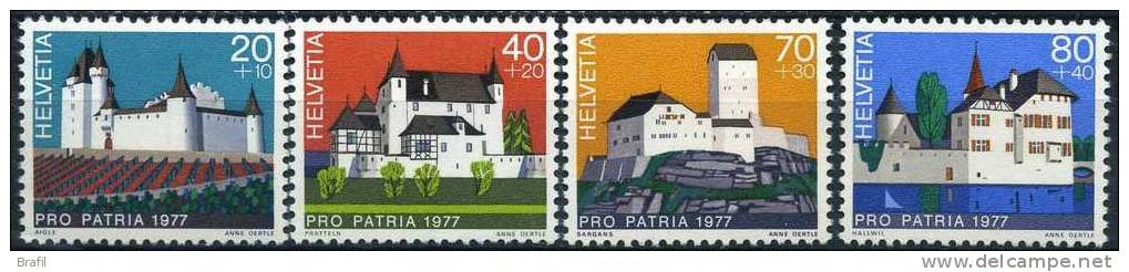 1977 Svizzera, Pro Patria , Serie Completa Nuova (**) - Neufs