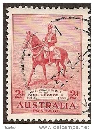 AUSTRALIA - USED - 1935 2d King George V, Silver Jubilee - Horse - Gebraucht