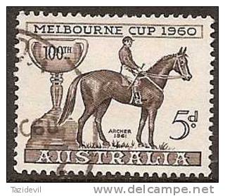 AUSTRALIA - USED - 1960 5d Centenary Of The Melbourne Cup - Horse - Oblitérés