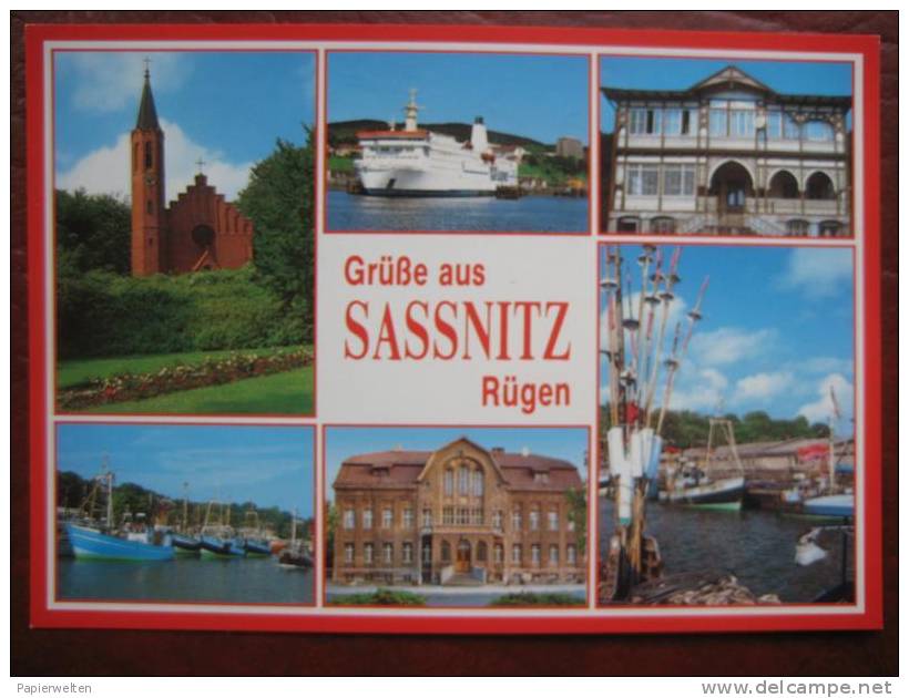 Sassnitz - Mehrbildkarte "Grüße Aus Saßnitz Rügen" - Sassnitz