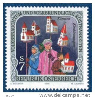 Autriche Österreich 2000, N°2148 - "Ethnologie Et Folklore - Procession D'enfants" (**) - Ungebraucht