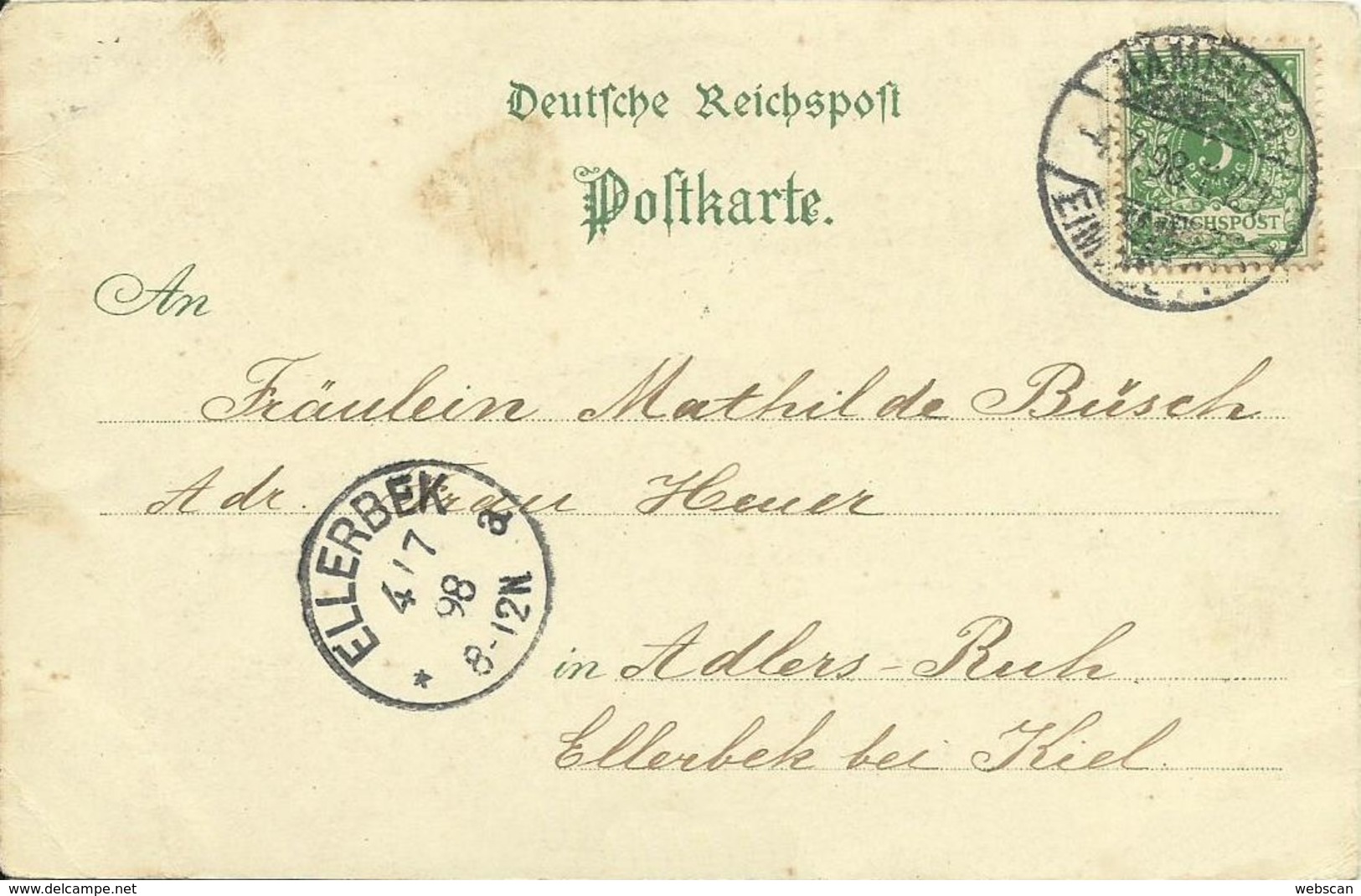 AK Hamburg Mehrbild Farblitho 1898 #74 - Nord