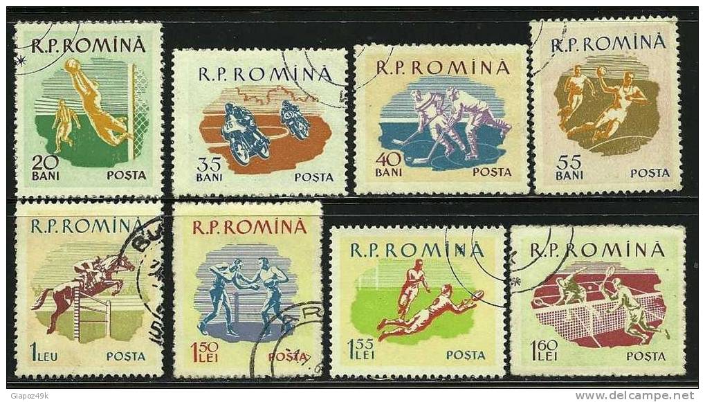 ● ROMANIA 1959 - SPORT -  N. 1643 / 50 Usati, Serie Completa - Cat. ? € - Lotto N. 966 - Gebraucht