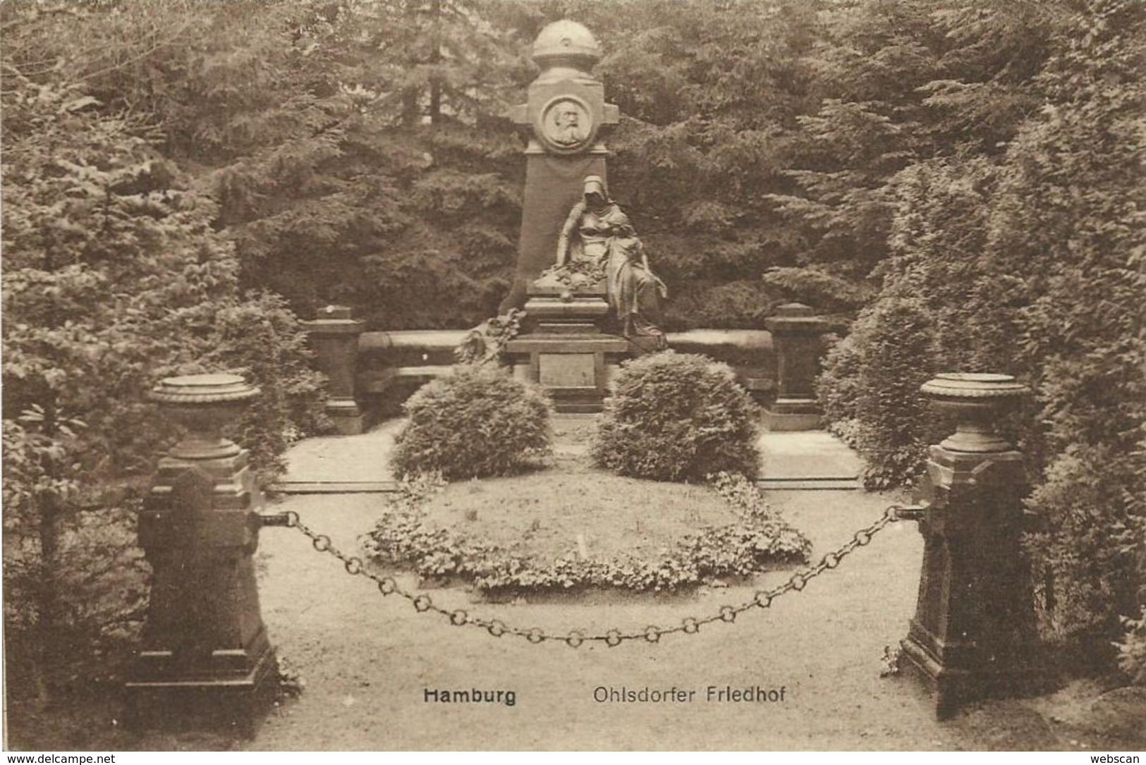 AK Hamburg Ohlsdorfer Friedhof 1929 #91 - Nord