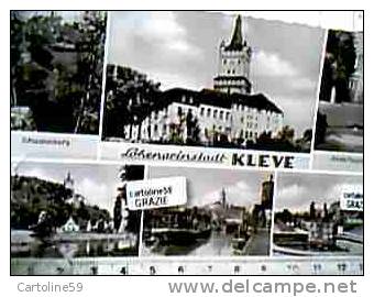 GERMANY  KLEVE : (multiview)  SCWANENBURG  HAFEN NAVE SHIP BARCONE VB1962 CZ24339 - Kleve