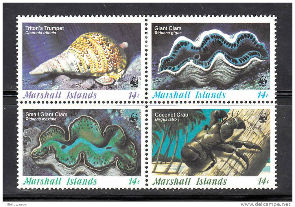 Marshall Isl. Year 1985 No 113a Unused Hinged Block - Marshall Islands