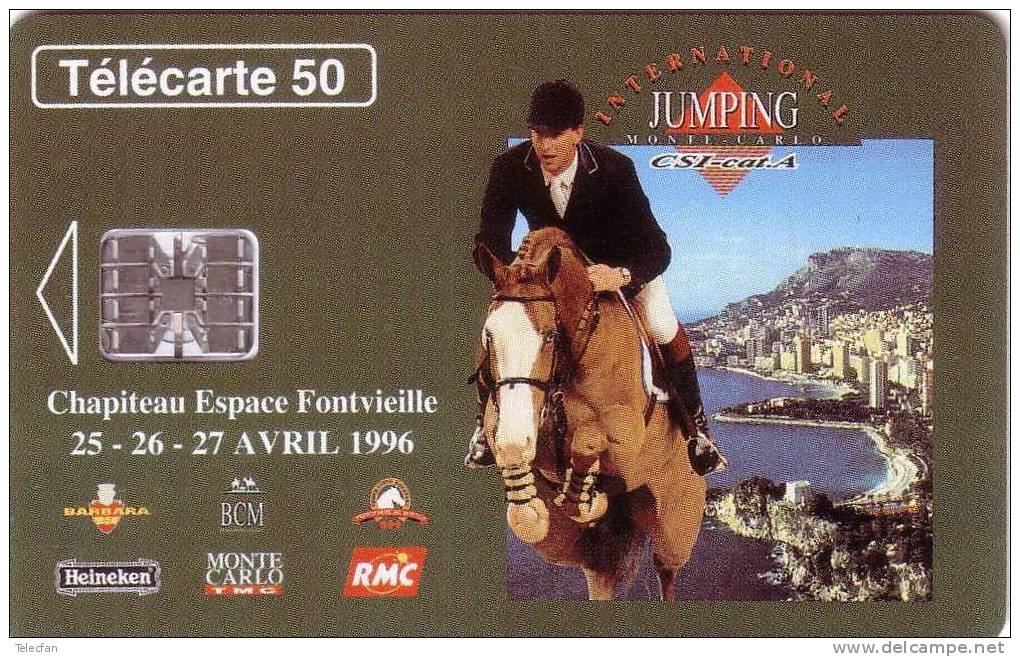 MONACO JUMPING RADIO TMC BIERE HEINEKEN CHEVAL HORSE UT  SUPERBE - Monace