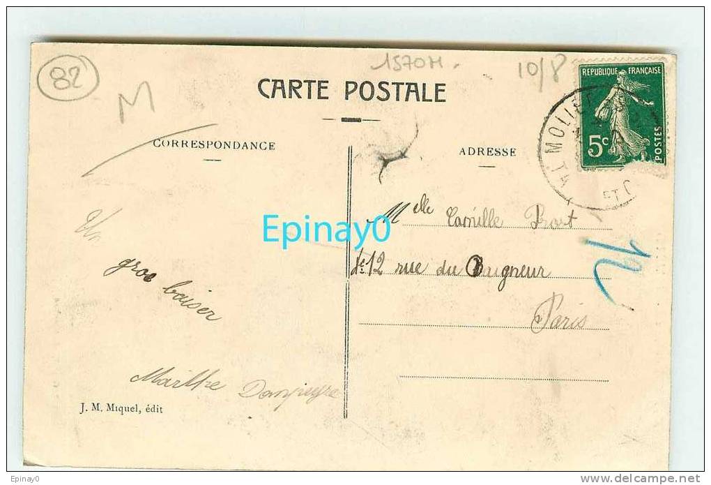 Br - 82 - MOLIERES - Rue De La Mairie - éditeur Gimet / Miquel - Molieres