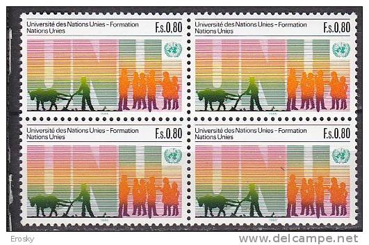 H0617 - ONU UNO GENEVE N°130 ** BLOC  UNIVERSITE' - Unused Stamps