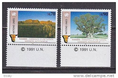 H0699 - ONU UNO GENEVE N°198/99 ** NAMIBIE - Ungebraucht