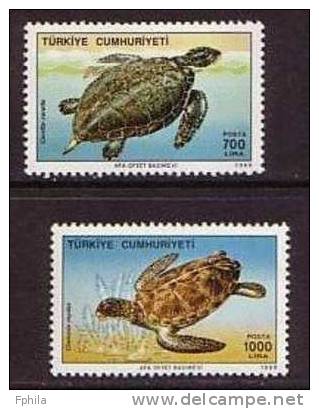 1989 TURKEY SEA TURTLES MNH ** - Turtles