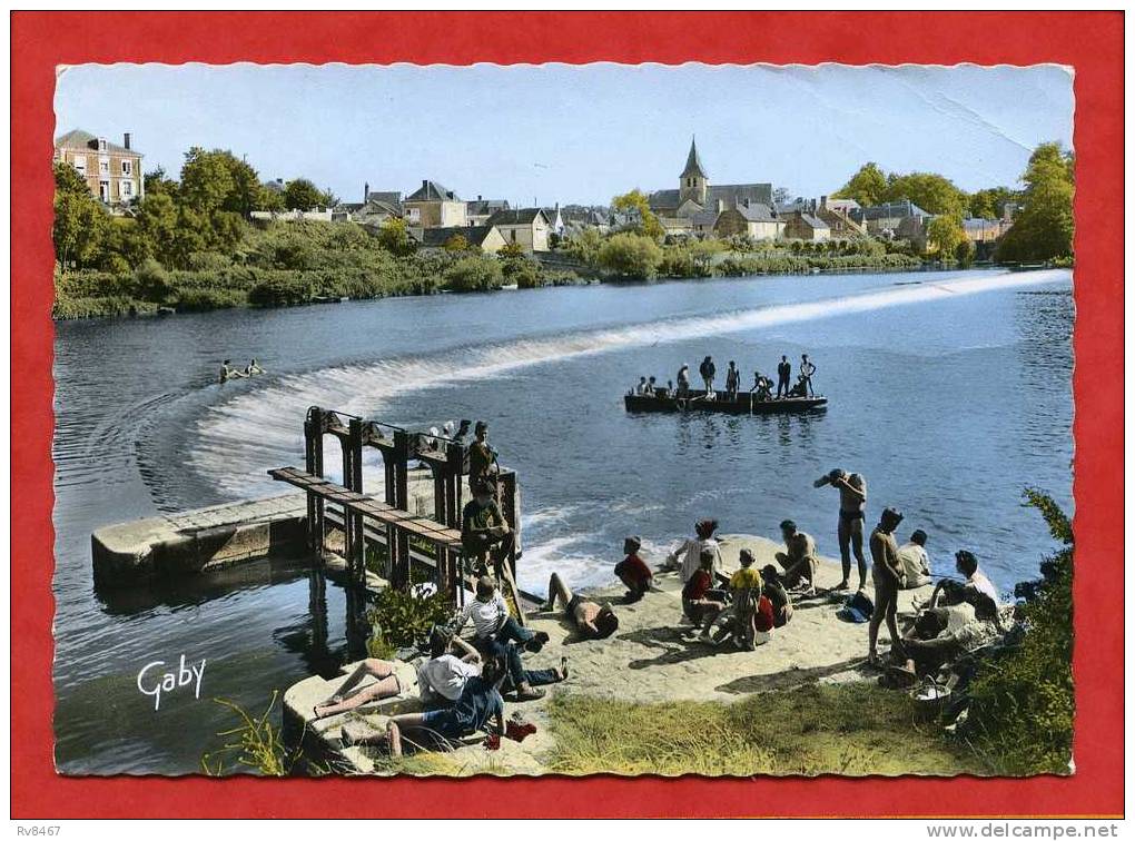 * MALICORNE-Le Barrage Sur La Sarthe Et Vue D'ensemble-1965(Belle Animation) - Malicorne Sur Sarthe