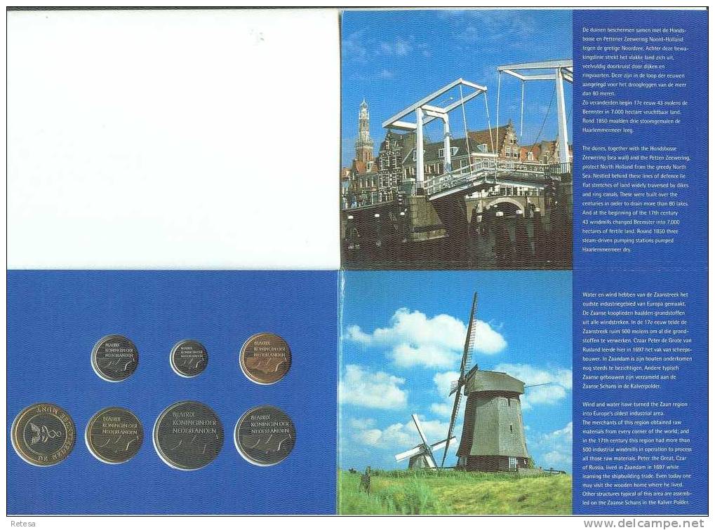 NEDERLAND  MUNTENSET NOORD - HOLLAND  1998 FLEUR DE COIN - Mint Sets & Proof Sets