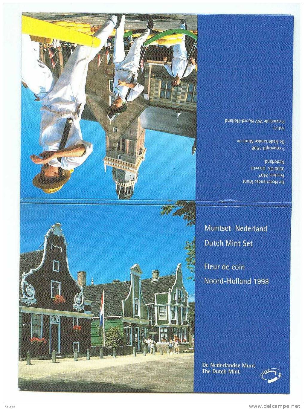 NEDERLAND  MUNTENSET NOORD - HOLLAND  1998 FLEUR DE COIN - Mint Sets & Proof Sets