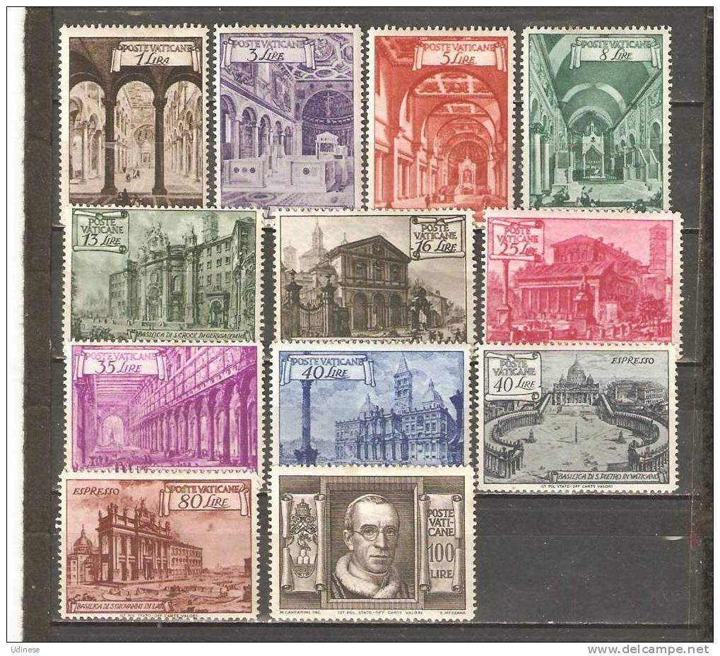 VATICAN 1949 - BASILICS  - CPL. SET - * MNH MINT NEUF NUEVO - VERY RARE TO FIND!! - Nuevos