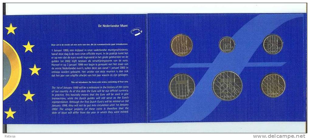 NEDERLAND  MUNTENSET  1999  FLEUR DE COIN - Mint Sets & Proof Sets