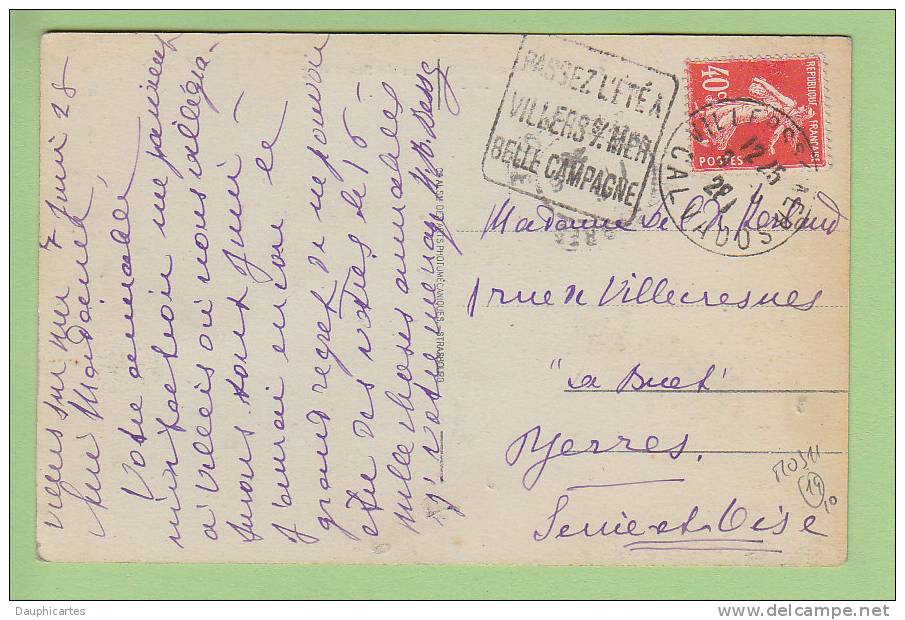 Villers Sur Mer : La Poste, Rue De Strasbourg. 2 Scans. - Villers Sur Mer