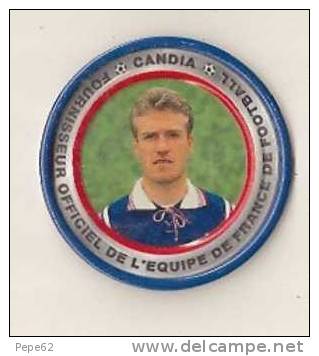 Equipe De France De Football-didier Deschamps-nr 6-jeu Du Shlak-diamètre 6cm- - Milchdeckel - Kaffeerahmdeckel