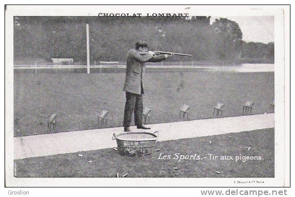 LES SPORTS TIR AUX PIGEONS (HOMME AVEC FUSIL BEAU PLAN) - Schieten (Wapens)