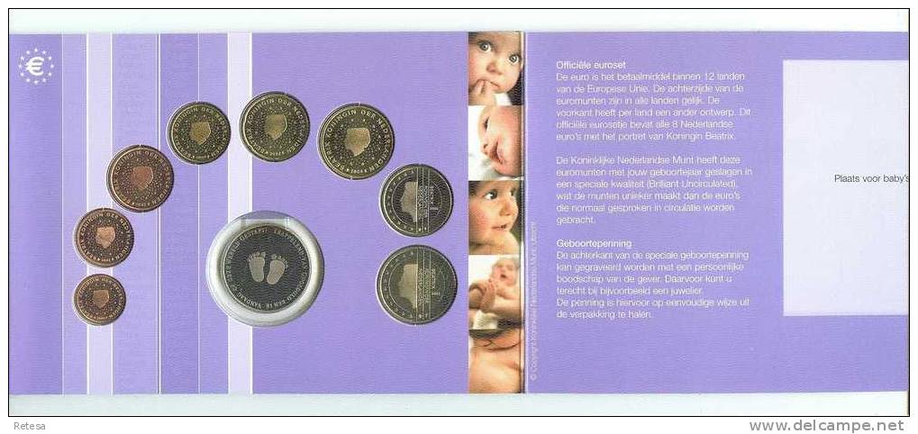 NEDERLAND  BABYSET  2002  F.D.C. - Mint Sets & Proof Sets