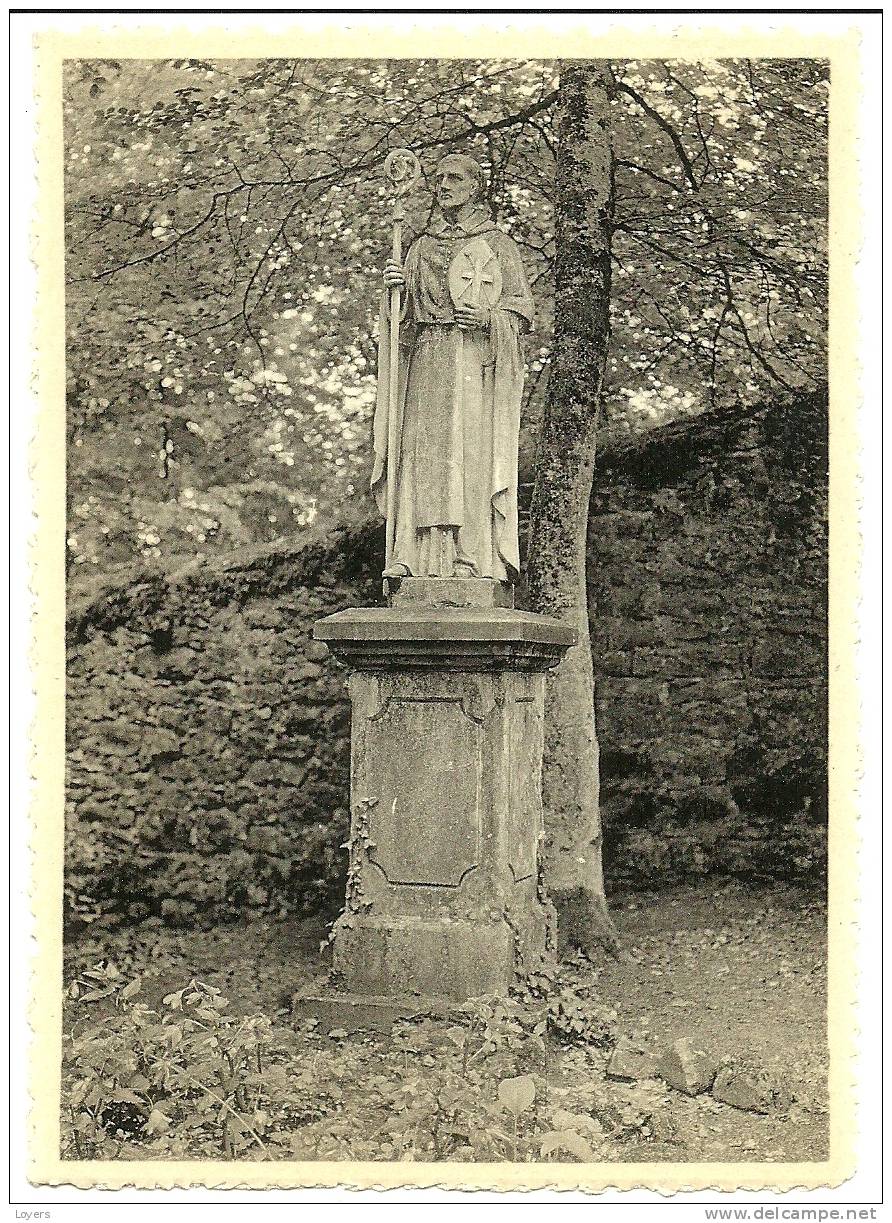 Clairefontaine-lez-Arlon.   Maison De Campagne Des Pères Fésuites. Statue De Saint-Bernard Dans Le Bois. - Arlon