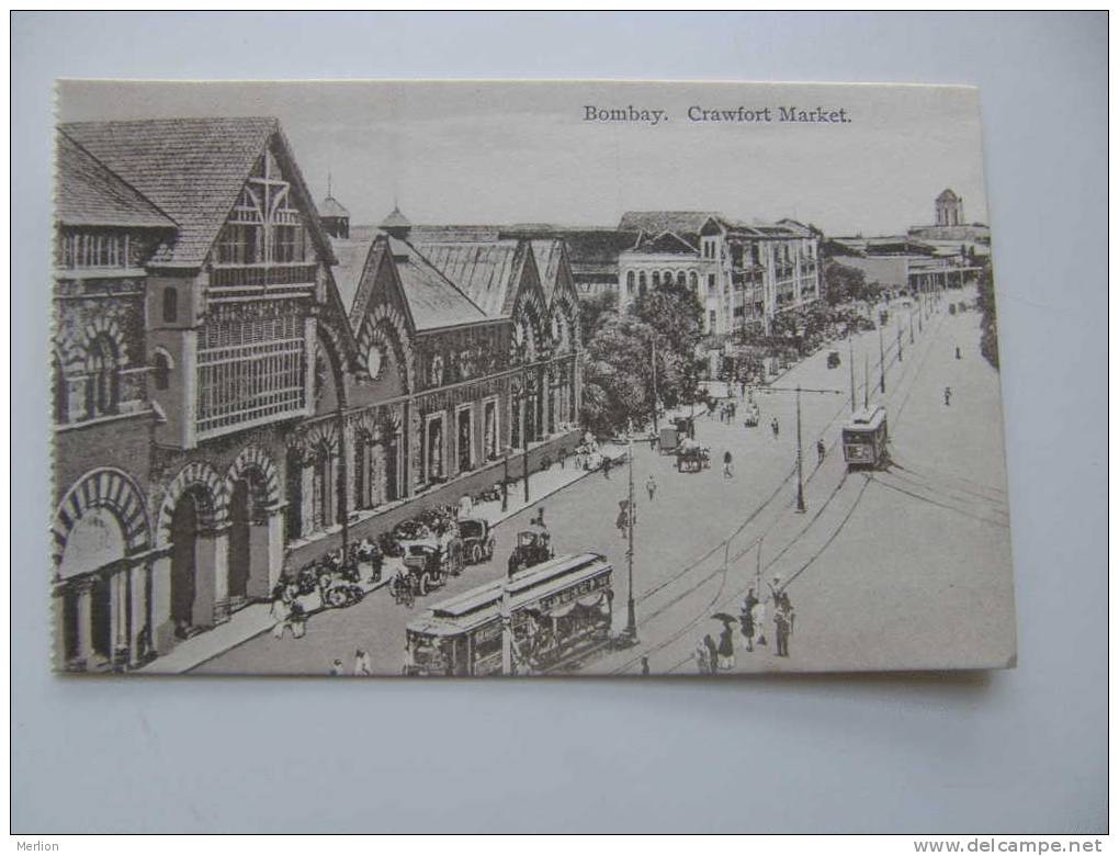 India - Bombay - Mumbai -    Crawfort Market -tram -street Scene -   Ca 1910  D72839 - Inde