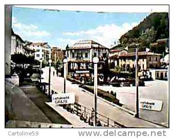 CASTELNOVO CASTELNUOVO MONTI VIA ROMA  PIAZZA LIBERTA CAFFE MAGNANI  AUTOBUS Piccolo ACQUERELLATA V1960 CZ24375 - Reggio Emilia