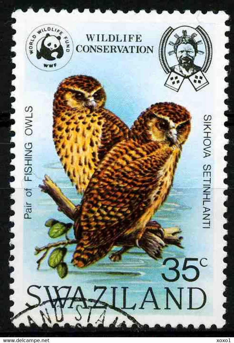 Swaziland 1982 MiNr. 402 Birds Pel's Fishing Owls 1v CTO 20,00 € - Gufi E Civette