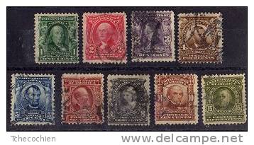 USA - 1902-03 - Y&T N° 144 à 151 Et 153 Oblitérés - Used Stamps