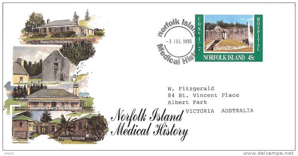 Lettre    Norfolk îsland, Entier Postal 1995 (195) - Ile Norfolk