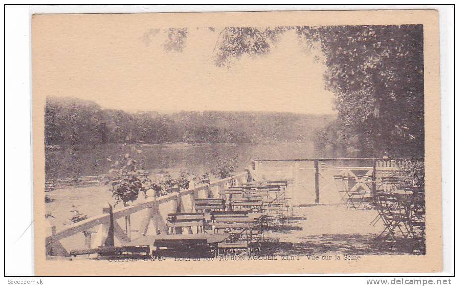 17689 GUERNES - Hôtel Du BAC AU BON ACCEIL Vue Sur La Seine ; Sans éd - Autres & Non Classés