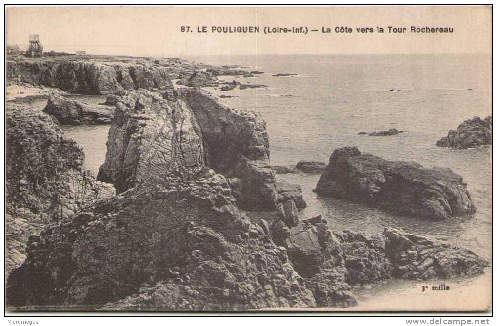 LE POULIGUEN - La Côte Vers La Tour Rochereau - Le Pouliguen