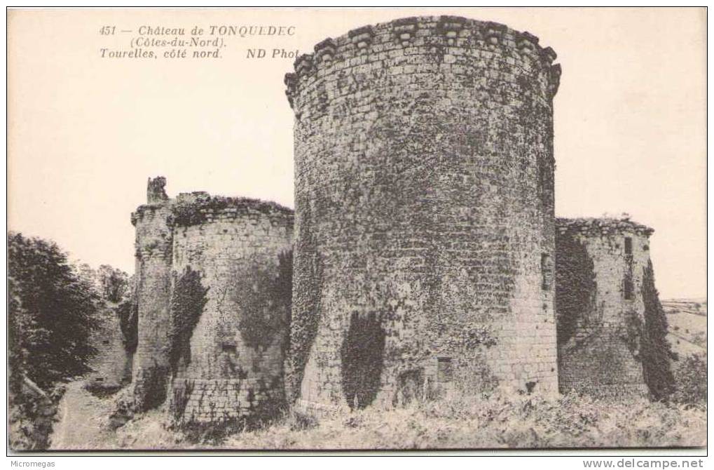 Château De TONQUEDEC - Tourelles, Côté Nord - Tonquédec