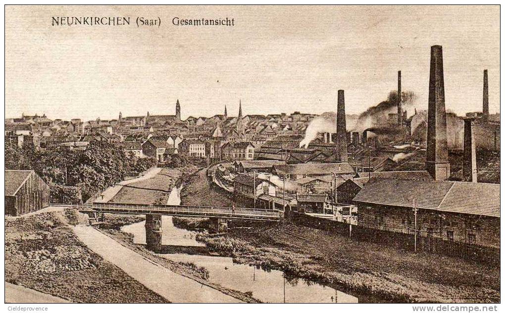 NEUNKIRCHEN. Gesamtansicht (vue Générale). - Kreis Neunkirchen