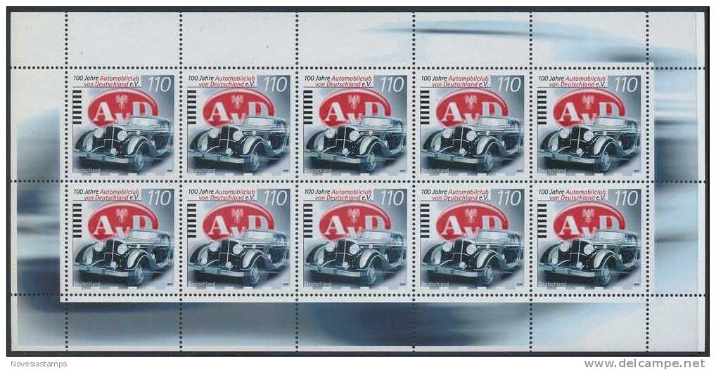 !a! GERMANY 1999 Mi. 2043 MNH SHEET(10) -AvD - 1991-2000