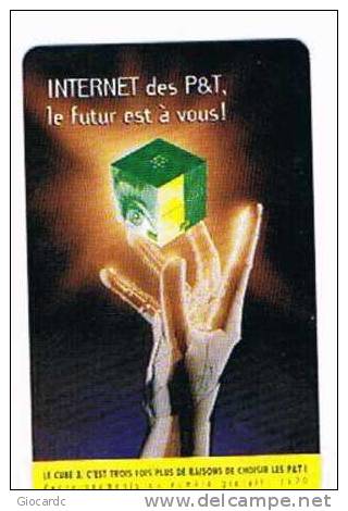 LUSSEMBURGO (LUXEMBOURG) - P&T CHIP - 1999  TP17 INTERNET: CUBO     - USED - RIF. 7957 - Pubblicitari