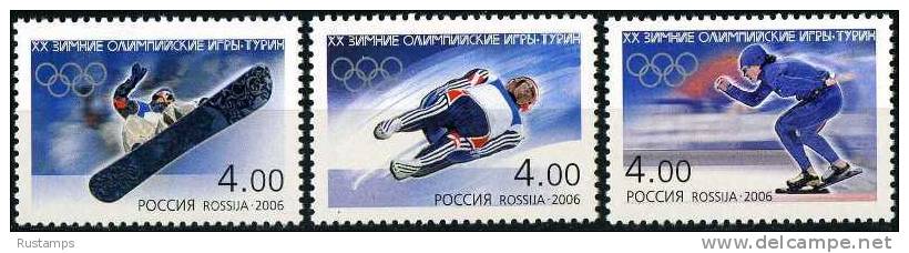 Russia 2006 Turin OLYMPIC GAME / 3v  MNH(**) - Nuovi