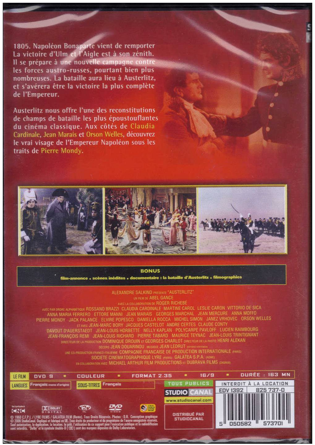DVD Austerlitz D´Abel Gance. - Classic