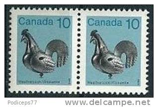 Kanada  1982  Wetterhahn  10 C (Paar)   Mi-Nr.857  Postfrisch / MNH - Neufs